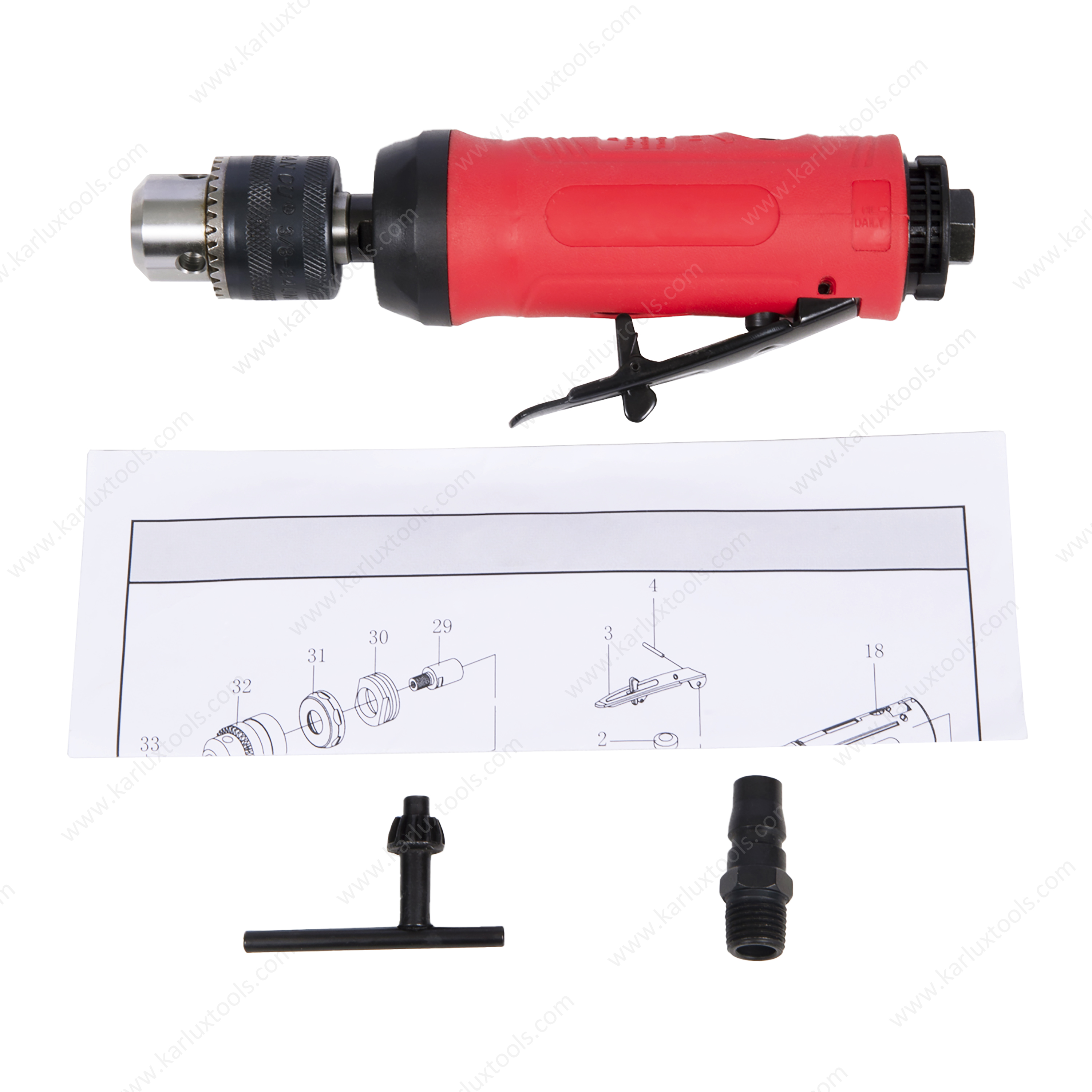 3/8" 20000rpm Mini Pneumatic Drill 3/8Inch High Speed Straight Air Drill