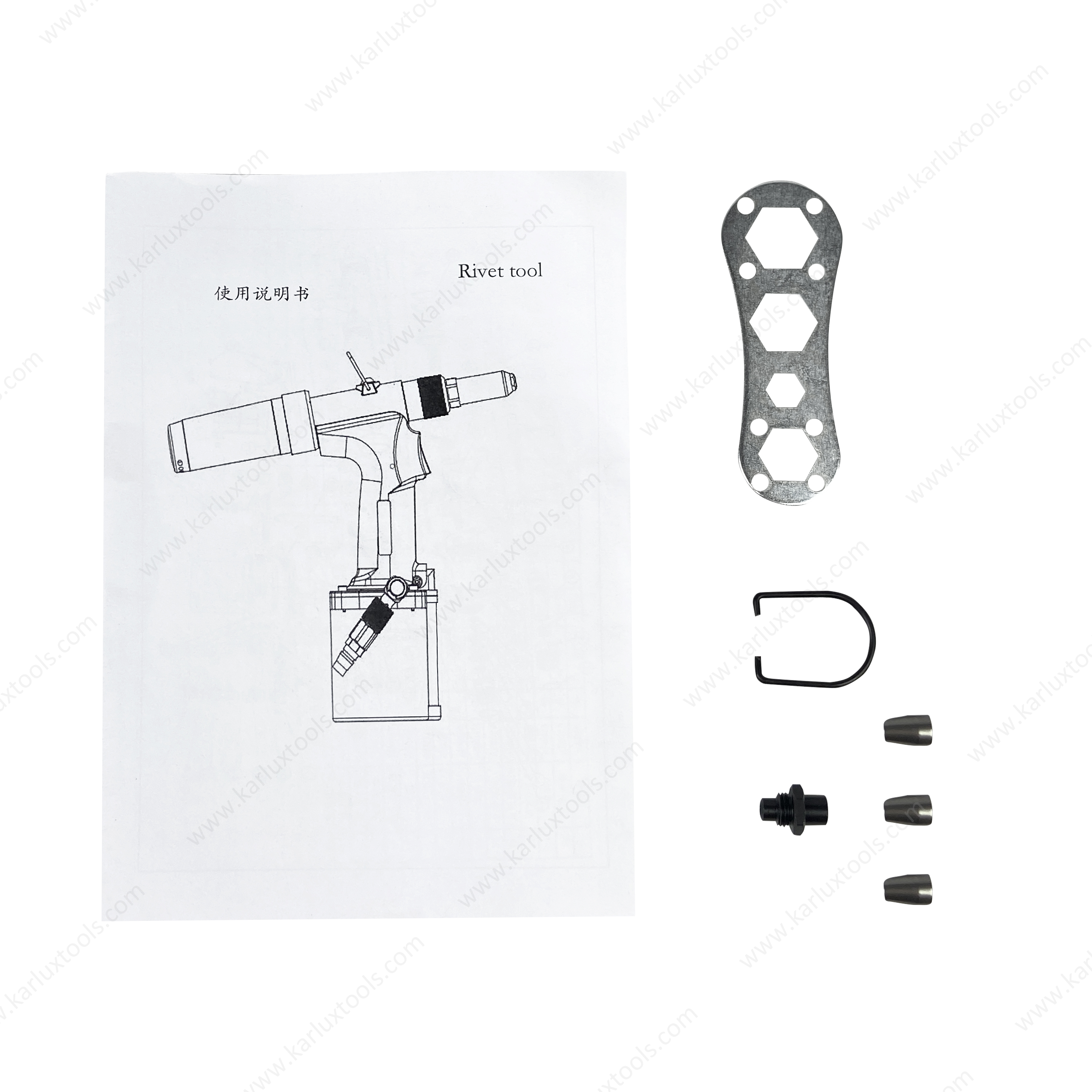 4.8/6.4mm Vacuum Pneumatic Riveting Gun Air Rivet Nut Gun Tool Professional Air Hydraulic Riveter