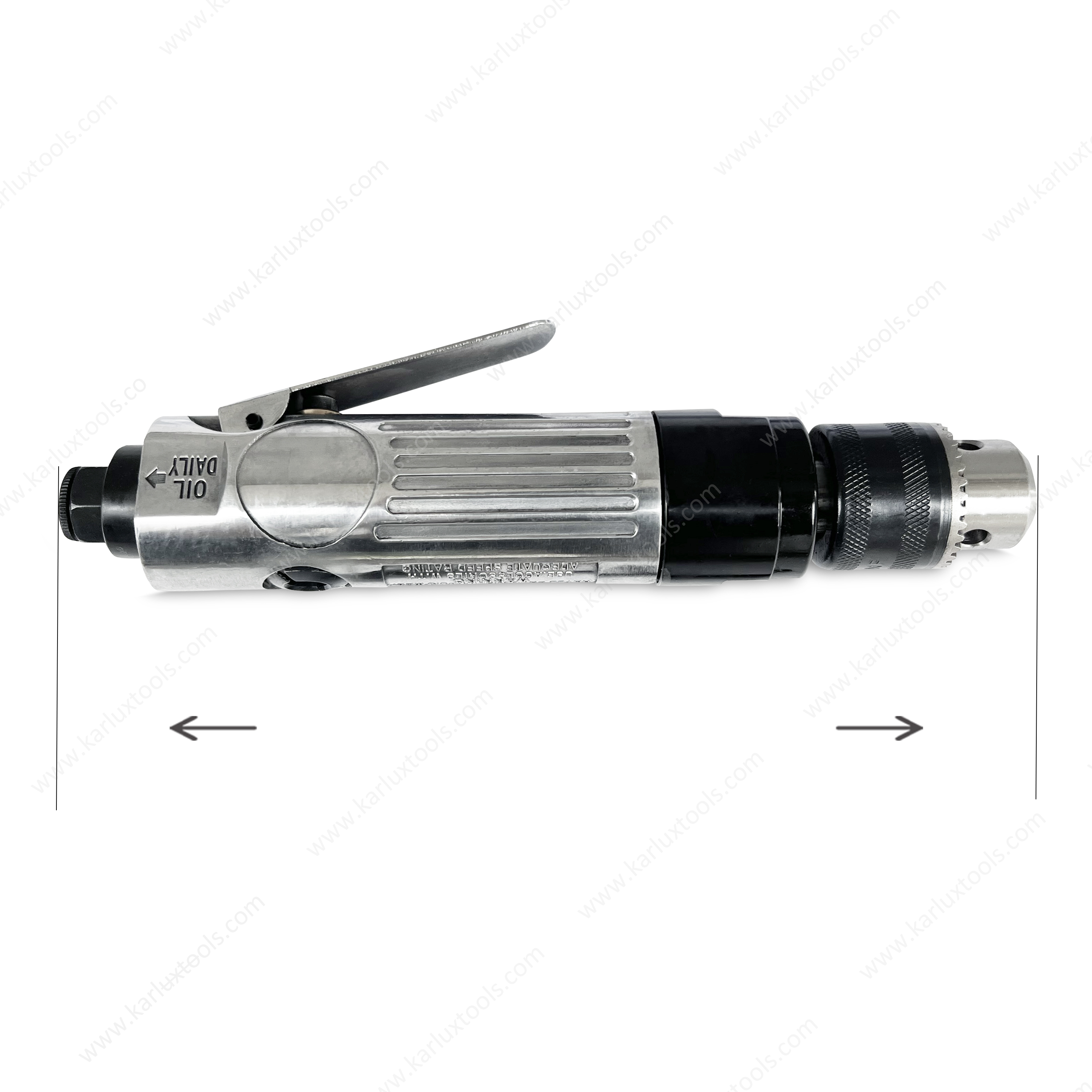 3/8" 2500rpm Reversal Straight Pneumatic Air Drill