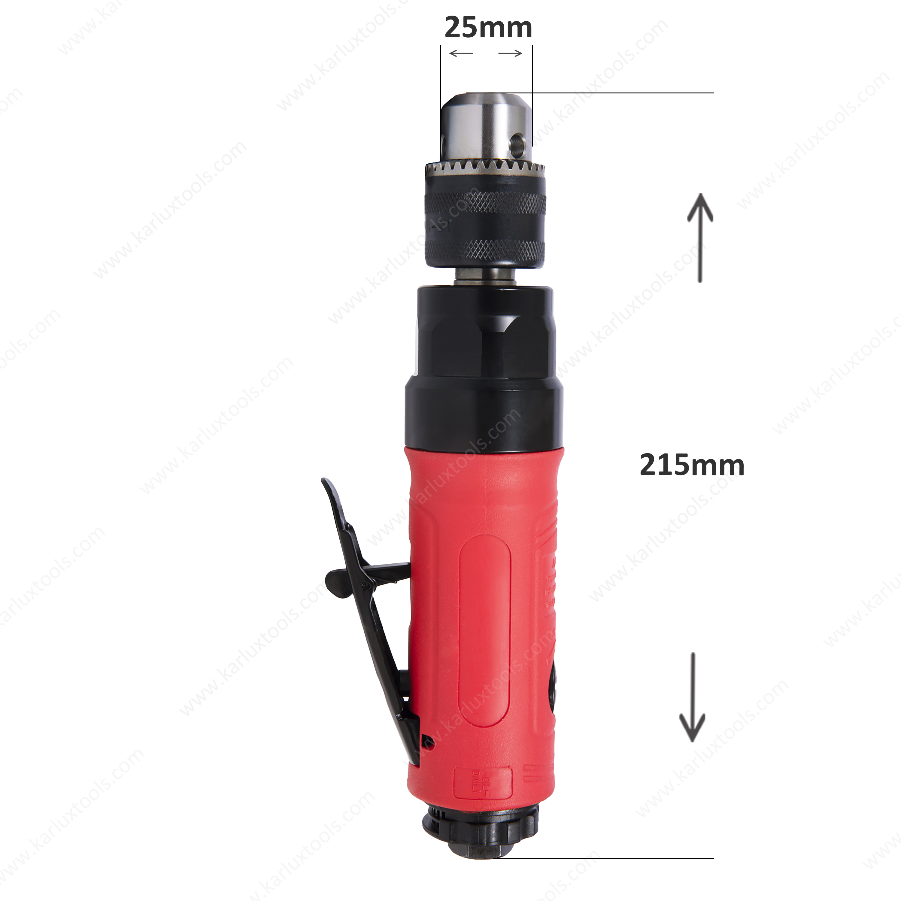 3/8Inch 2500rpm Low Speed Straight Pneumatic Air Drill