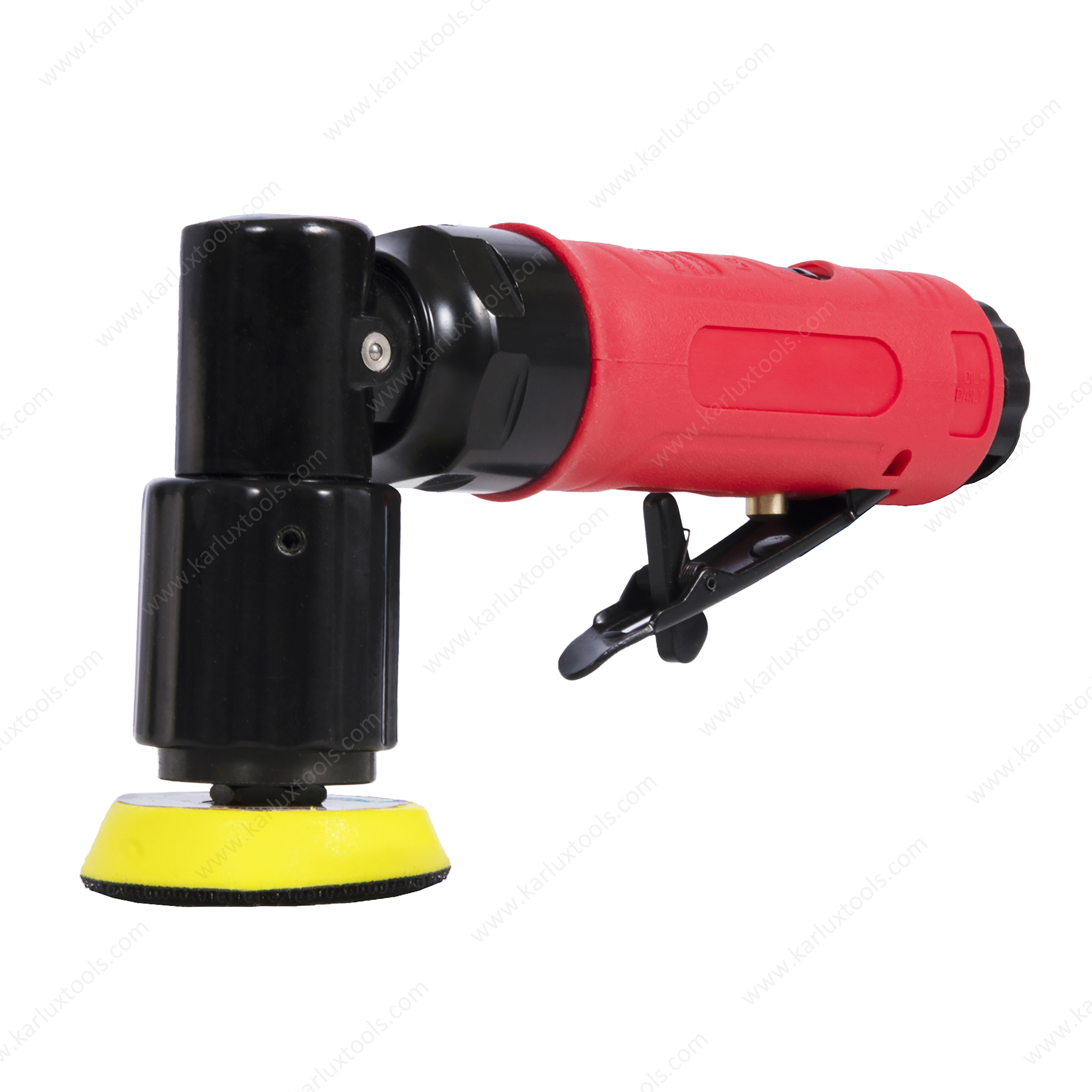 15000Rpm 90 Elbow 2 Inch 50mm Air Pneumatic Sander For Metal Detailing Grinding