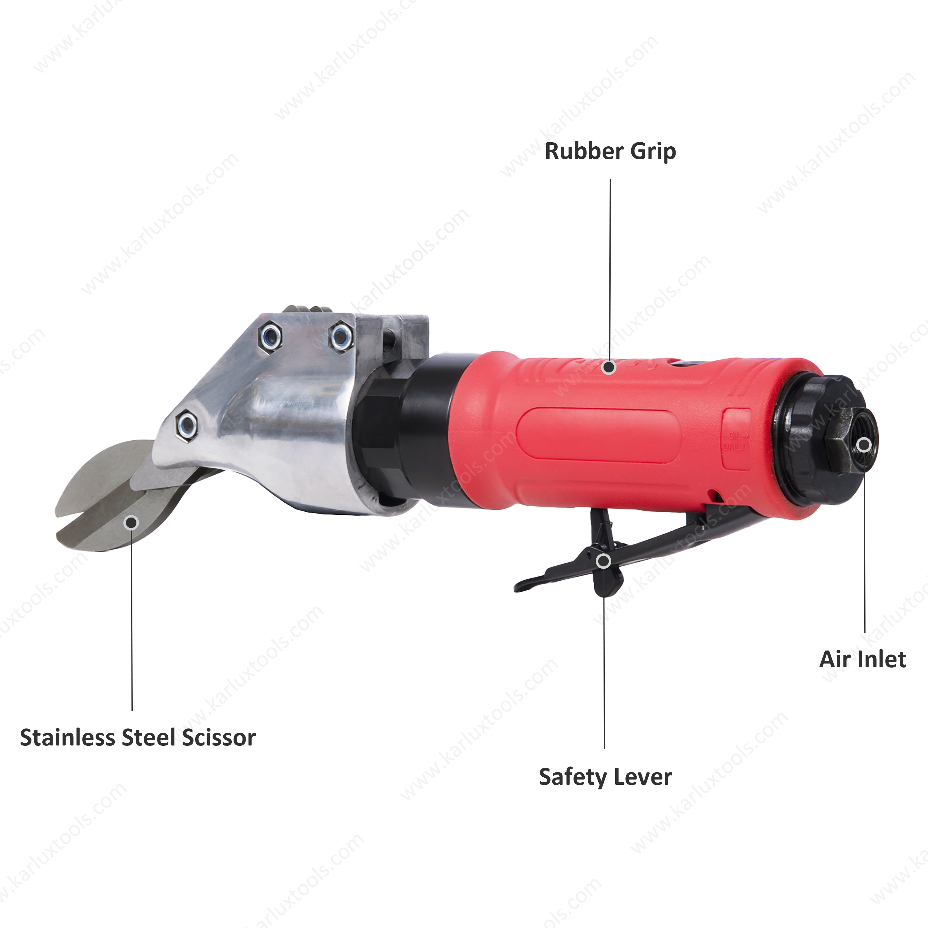 2500RPM Steel Sheet Cutting Tools Pneumatic Metal Shear Cutter Industrial Air Cutter 2-Blade Pneumatic Scissor 