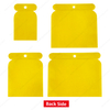 4pcs Auto Body Filler Spreader Applicator Flexible Plastic Spreader Set for Filler Putty Spreading Paint