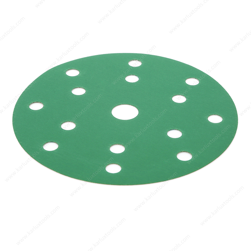 6 inch sand paper 15 Hole Hook and Loop Sanding Discs 40-3000# Green Film Sandpaper for Random Orbital Sander