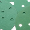 6 inch sand paper 15 Hole Hook and Loop Sanding Discs 40-3000# Green Film Sandpaper for Random Orbital Sander