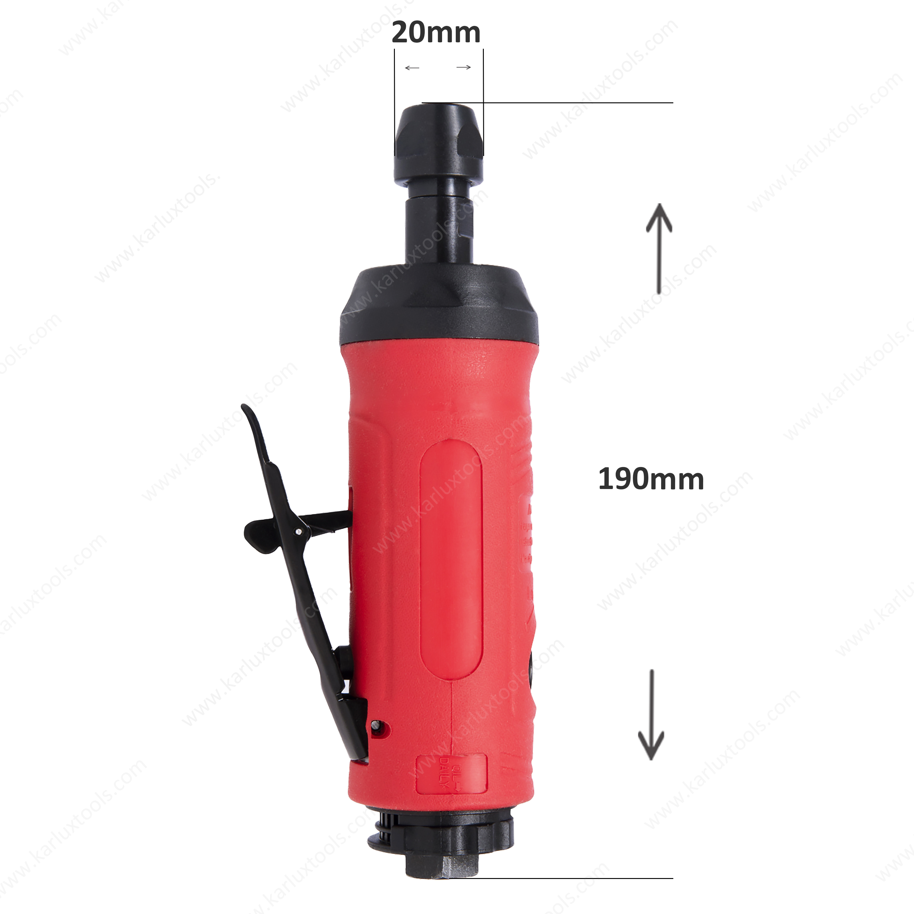 High Speed Lightweight 18000rpm Grinding Machine Pneumatic Mini Straight Air Die Grinder