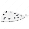 100x150mm 7+4 Holes Short-Hook Velcro Backing Pad Back up Pad Sanding Plate Triangle Sanding Pad Assembly by Screws