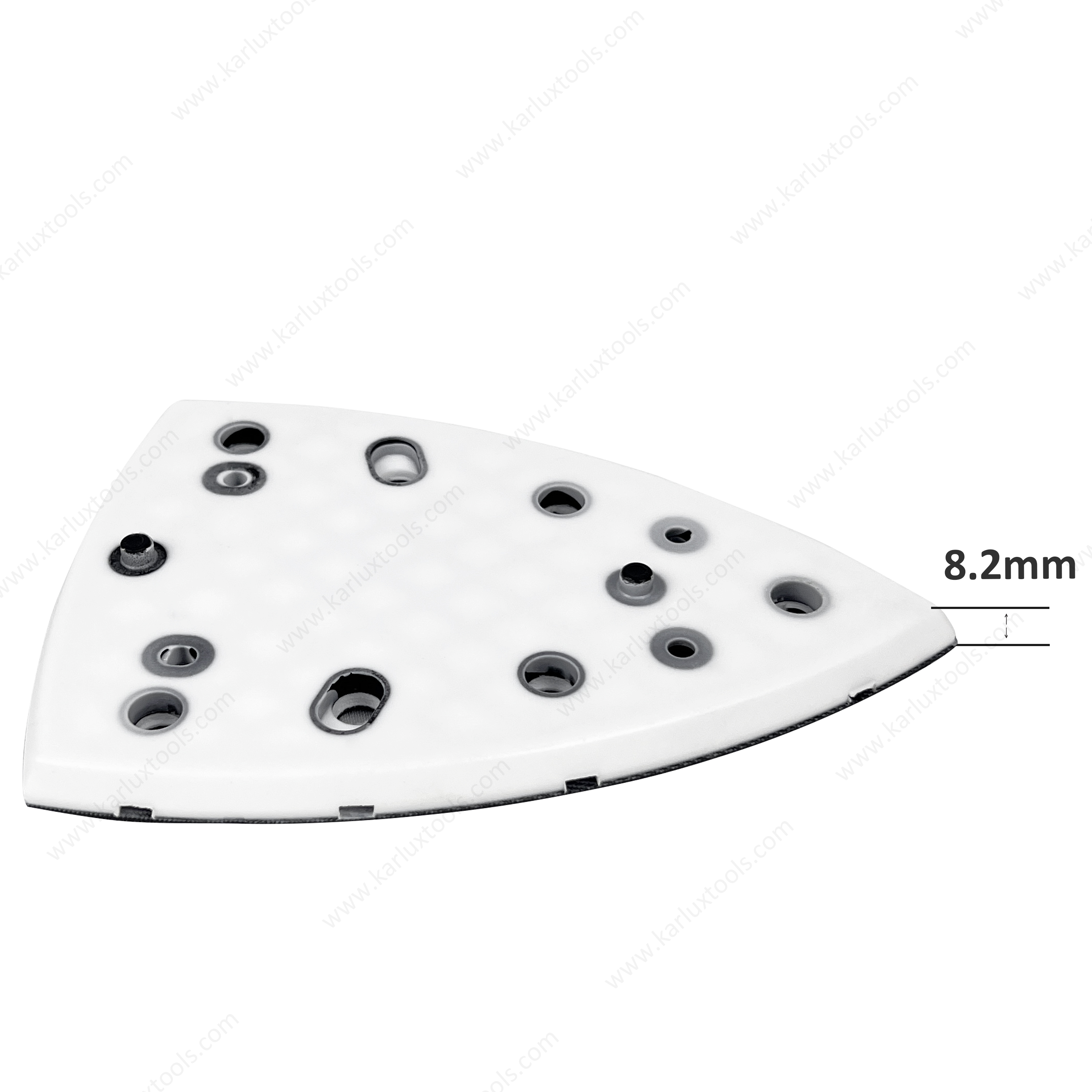 100x150mm 7+4 Holes Short-Hook Velcro Backing Pad Back up Pad Sanding Plate Triangle Sanding Pad Assembly by Screws