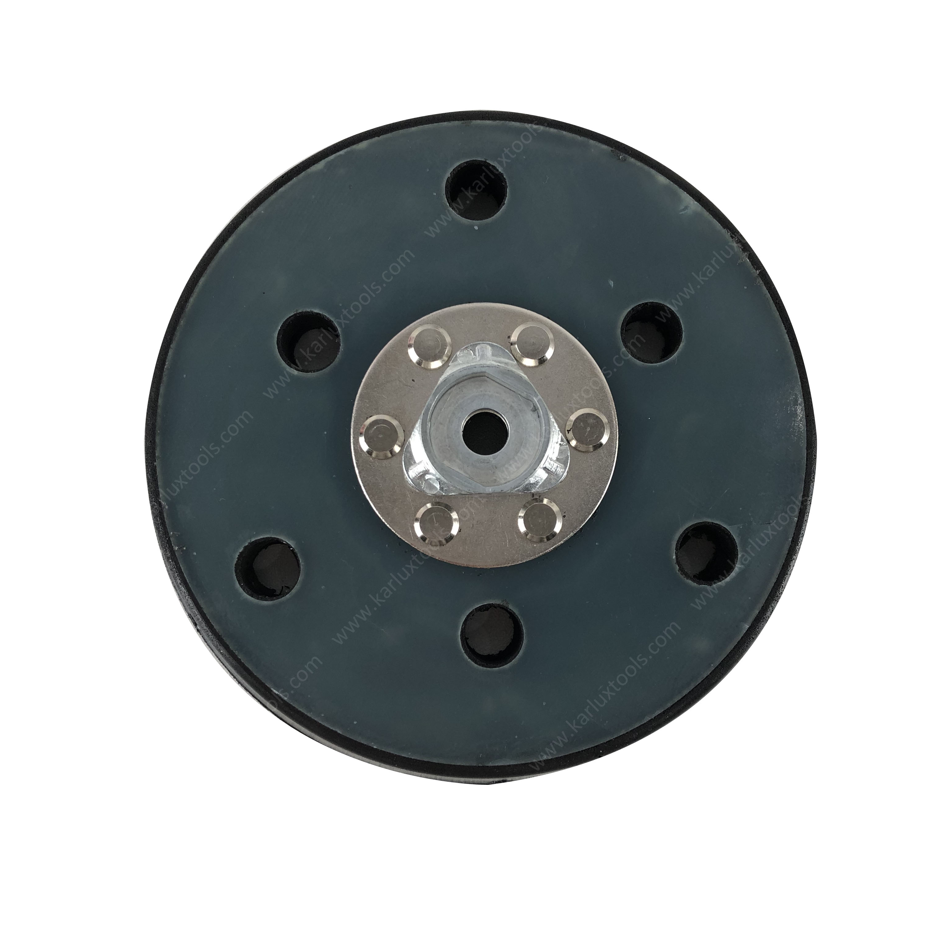 125mm Sander Backup Pad M8 5/16'' Screw Hook and Loop Backing Pad With 6 Radial Holes 5inch 6 Hole Back Up Pad