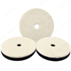 6inch 150mm Single Sided Flat Grid or Stripe Surface Wool Pad Buffing Pad Japanese Wool Polishing Pad Dual Action RO GA Polisher