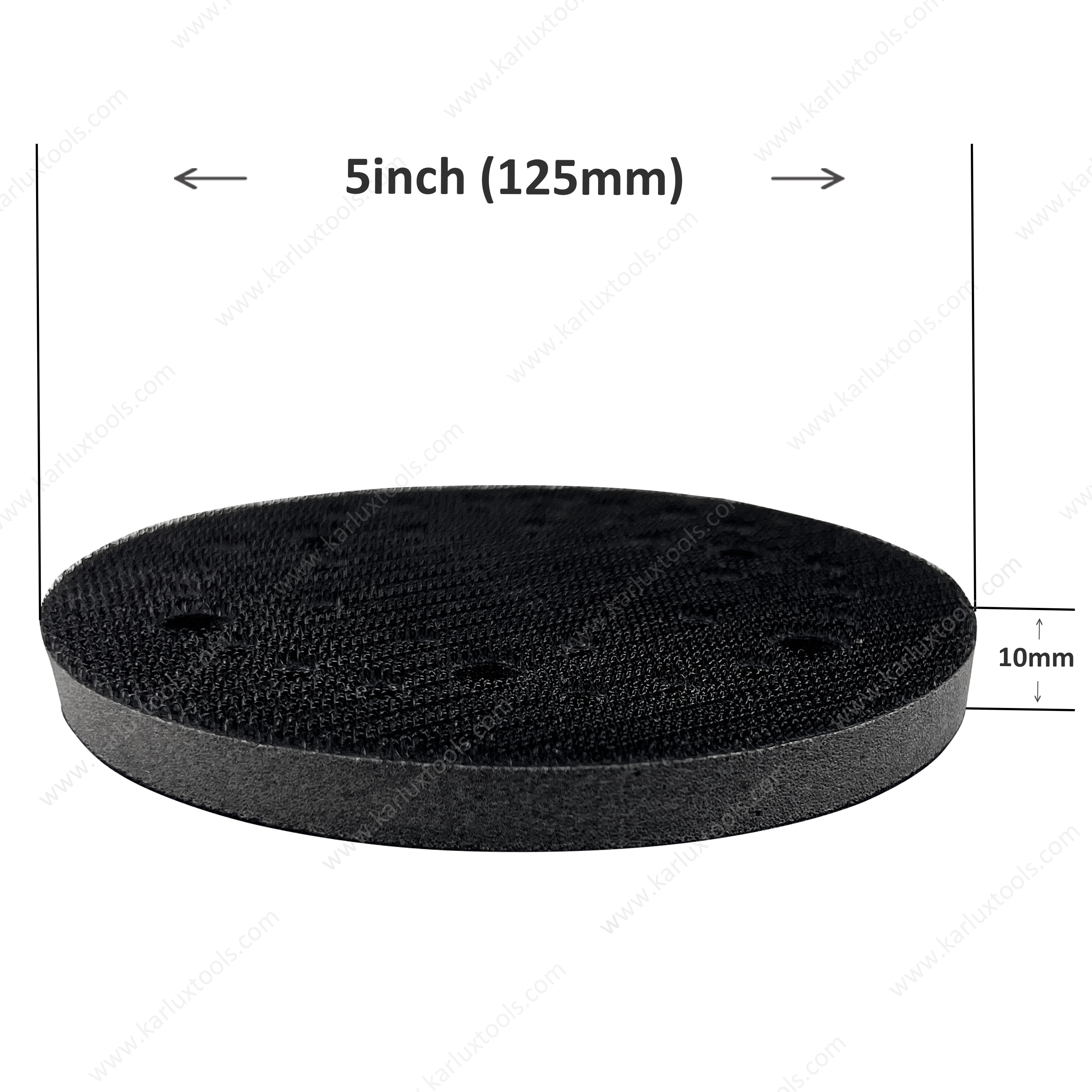 5inch 125mm 33Holes Round Hook and Loop Sponge Cushion Buffer Backing Pad Foam Soft Sanding Interface Pad