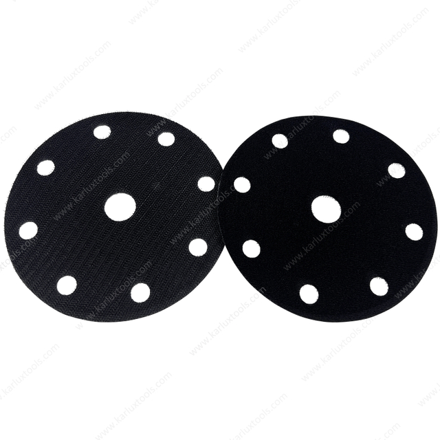6inch 150mm 9Holes Round Hook and Loop Protector Pad Soft Velcro Pad Saver for Sanding Pad