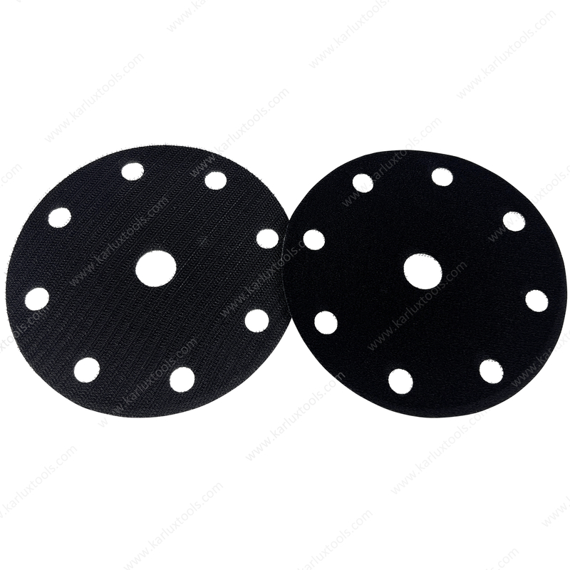 6inch 150mm 9Holes Round Hook and Loop Protector Pad Soft Velcro Pad Saver for Sanding Pad