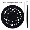 Pad Saver Disc 5inch (125mm) 33 Holes Round Hook and Loop Protector Pad Soft Velcro Pad Saver for Sanding Pad