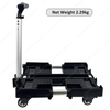 Lightweight Silent 4 Wheels Foldable Toolbox Platform Trolley Folding Carry Cart Fold Dolly Cart Used for Stackable Tool Boxes