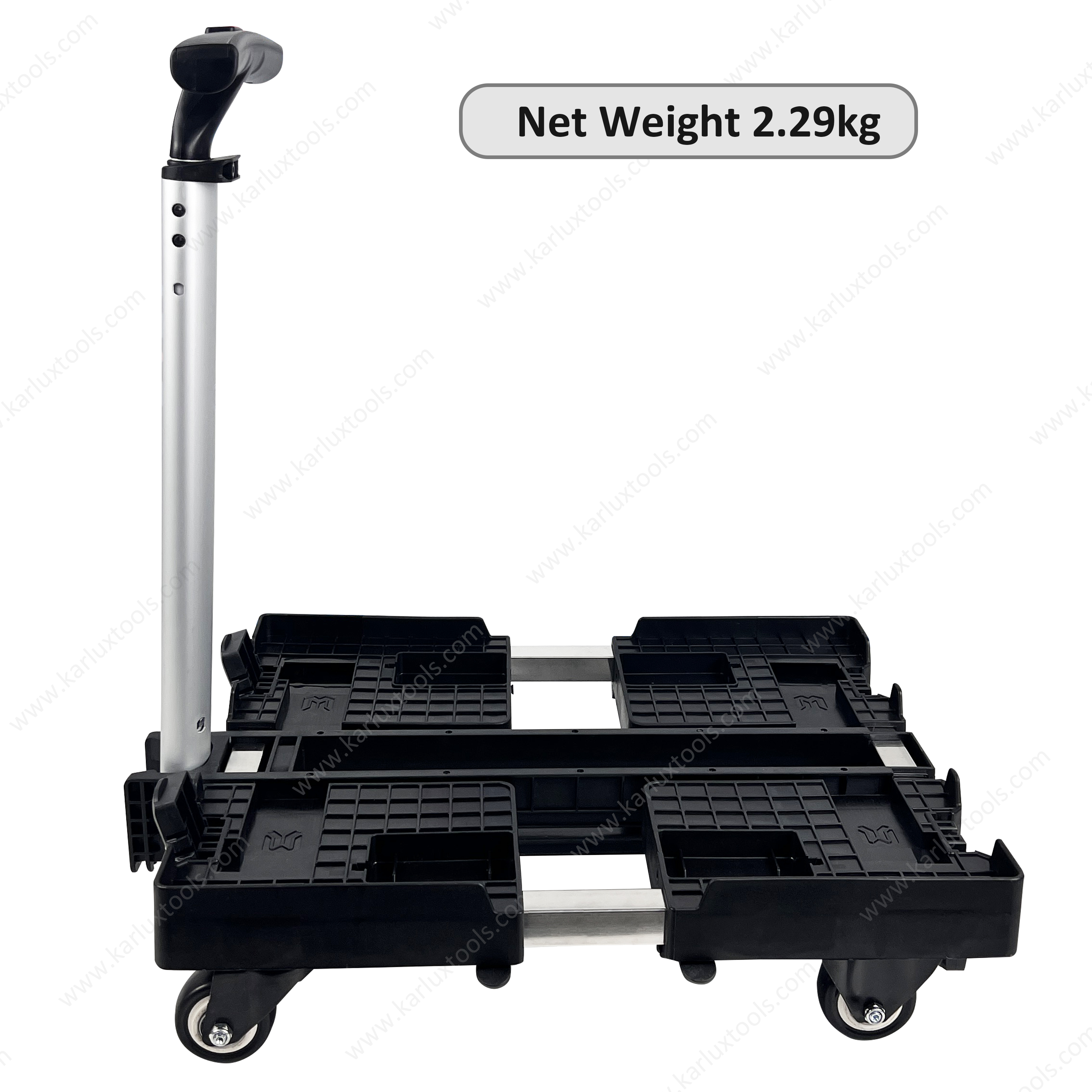 Lightweight Silent 4 Wheels Foldable Toolbox Platform Trolley Folding Carry Cart Fold Dolly Cart Used for Stackable Tool Boxes