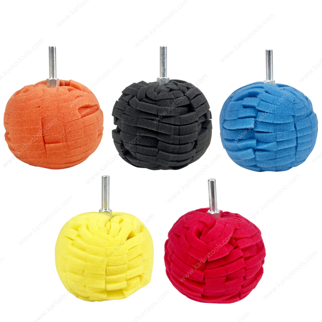 3 Inch 80mm Buffing Polishing Ball Finishing Pad Buffer for Car Metal Stainless Steel Jewelry Plastic Glass Ceramics Polishing