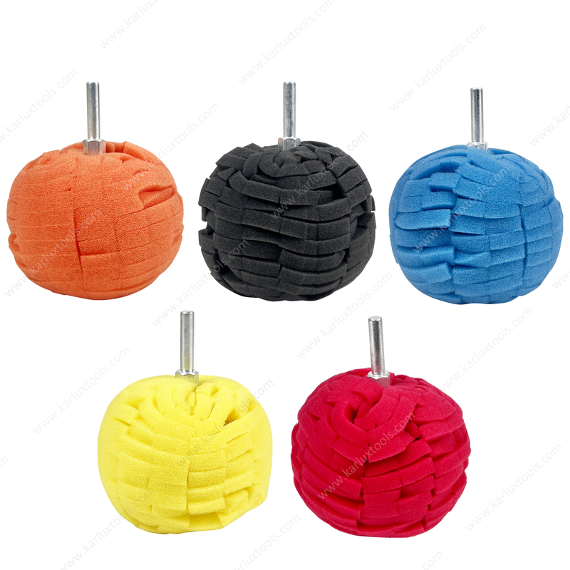 3 Inch 80mm Buffing Polishing Ball Finishing Pad Buffer for Car Metal Stainless Steel Jewelry Plastic Glass Ceramics Polishing