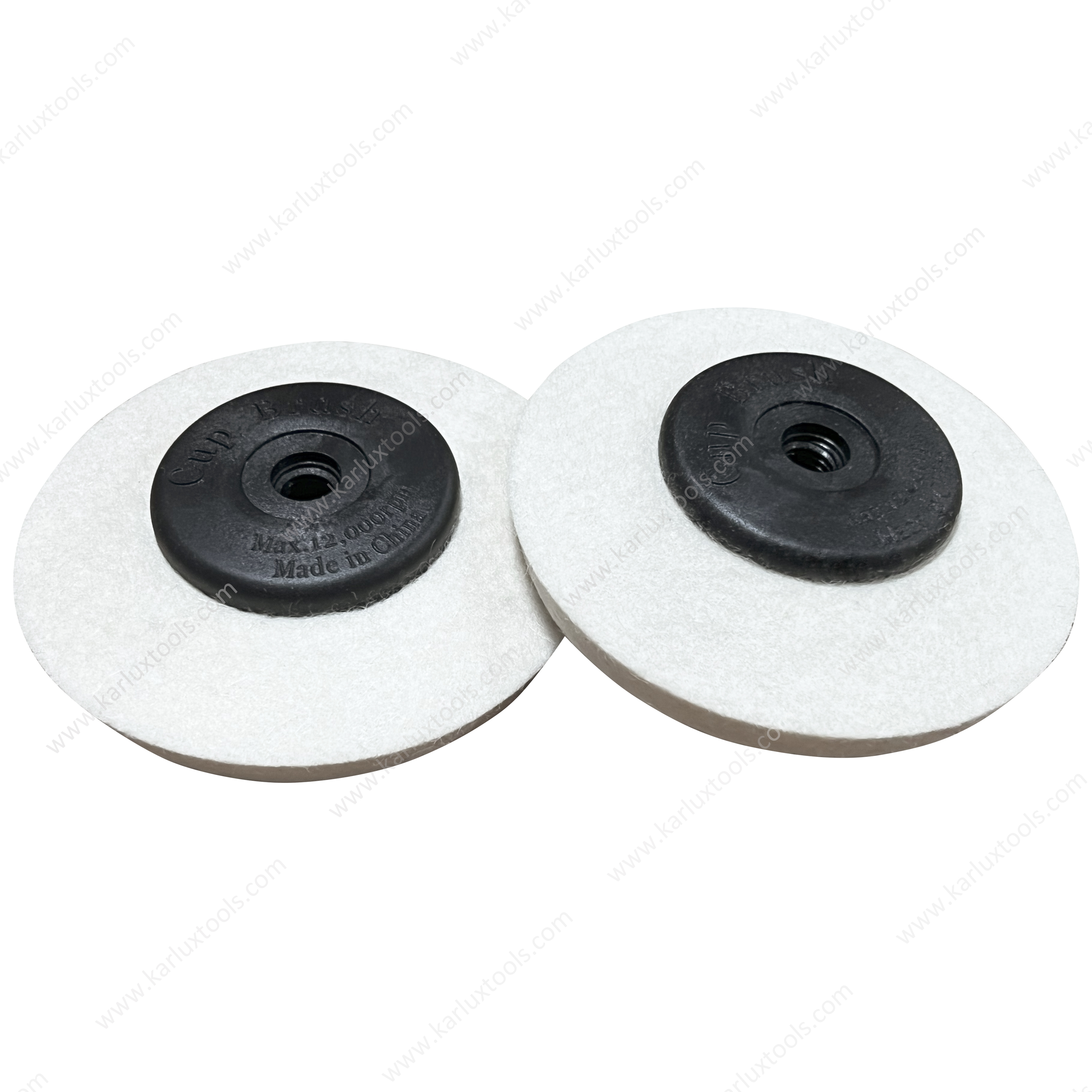92mm Thickness 10mm Thread M10 Rotary Tool Woollen Polishing Disc 100% Wool Buffing Polishing Wheel