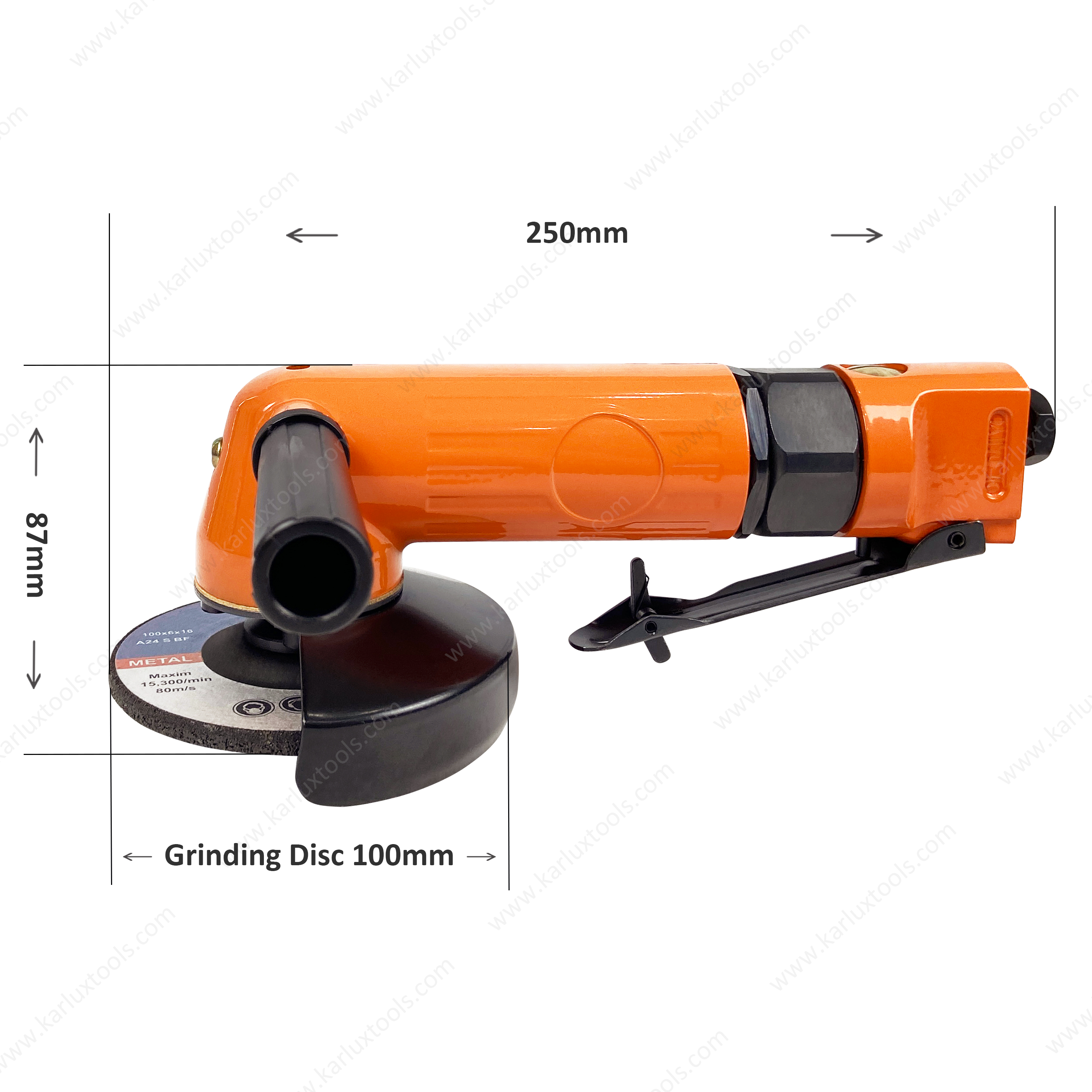 11000Rpm 4Inch Air Disc Grinder Trigger Pneumatic Air Angle Grinder