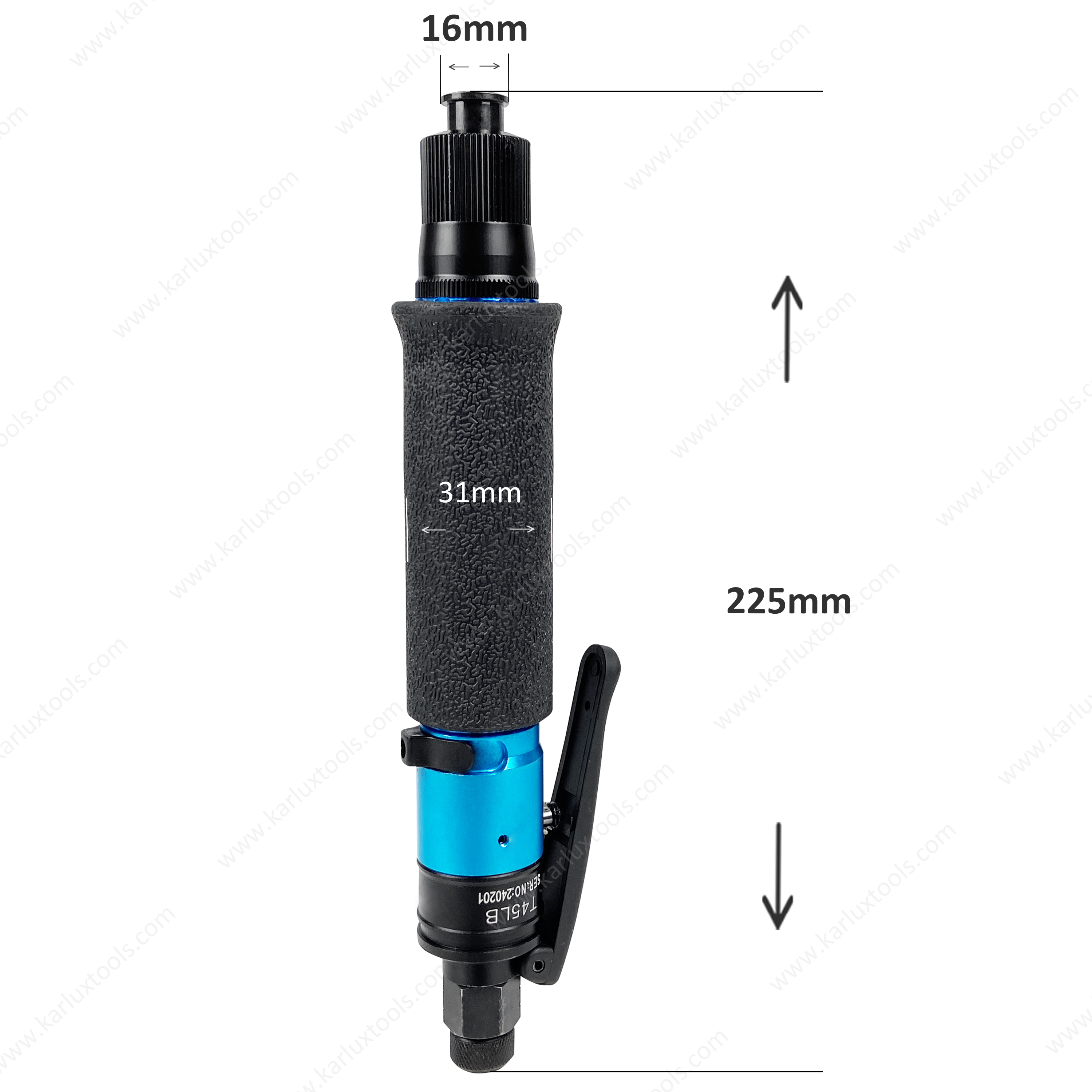 800Rpm Torque Range 8-40kgf-cm Straight Assembly Industry Lever Type Pneumatic Auto Air Shut Off Screwdriver