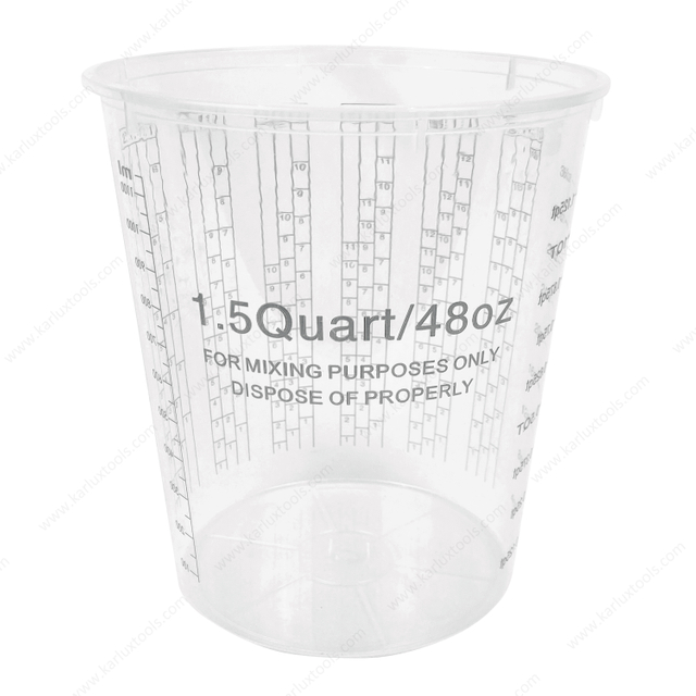 48 oz 1.5 Quart Paint Measuring Cups PP Disposable Graduated Paint Mixing Cups