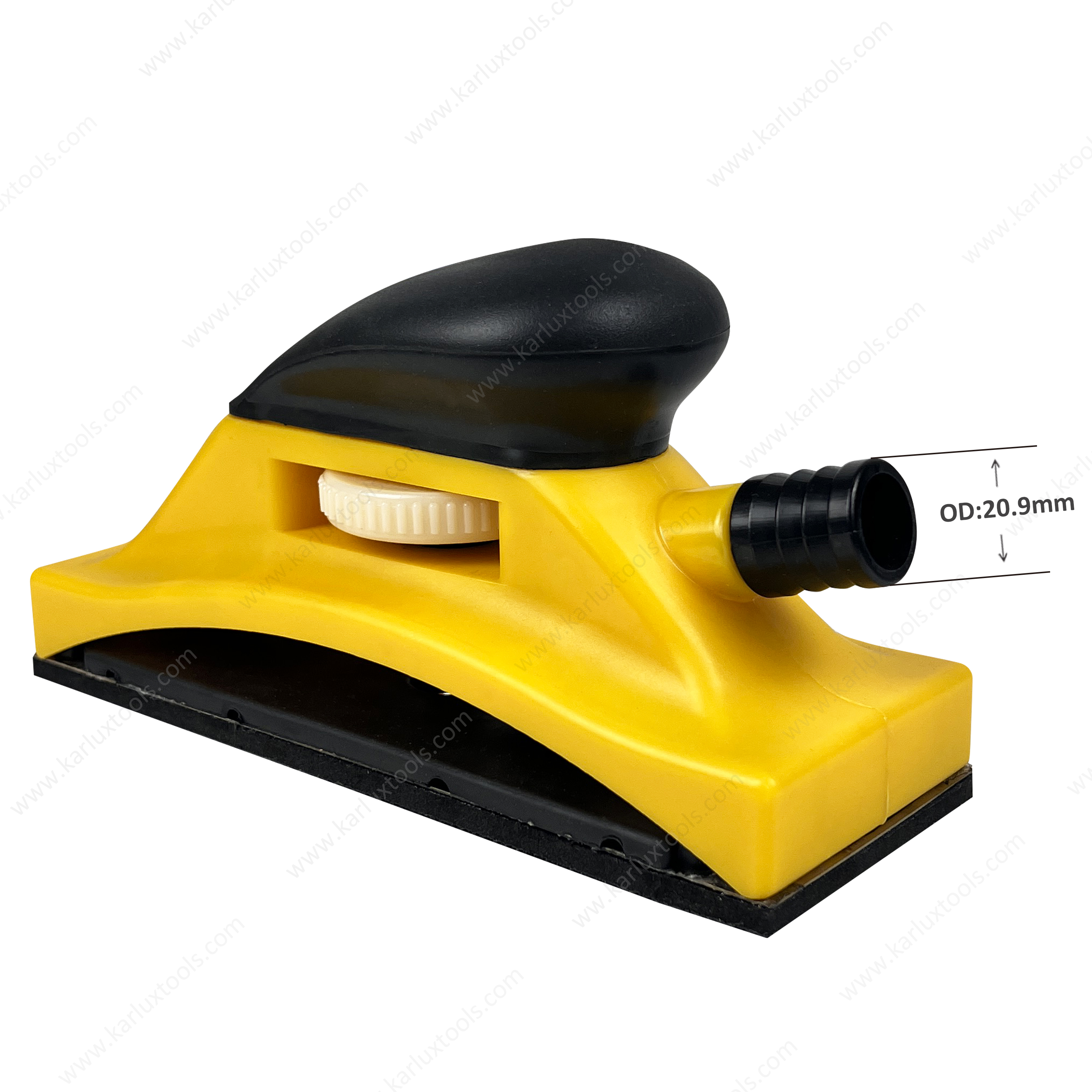 70*198mm Adjustable Curved Type Sanding Dust-Free Multi Hole Vacuum Hand Sanding Block for Car Maintenance Wall Grinding Flat