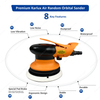 12000Rpm 5Inch(125Mm) Quality Palm Sander Pneumatic Mini Finishing Sander Air Random Orbital Sander With Non Vacuum