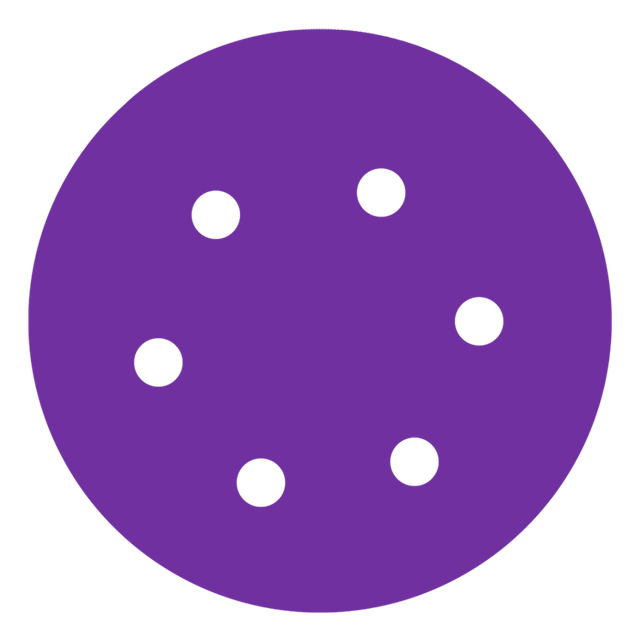 Aluminium Oxide with Ceramic P40-2000 Purple Abrasive Sanding Disc 3inch (75mm) Velcro or PSA with No/3/6 Hole