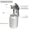 W-77-S 1000ml Industrial Siphon Feed Spray Gun Pneumatic Paint Repair Sprayer Air Paint Spray Gun with Container Cup