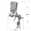 W-101-G 400ML Lightweight Multiple Nozzle Sizes Industrial Pneumatic Paint Sprayer HVLP Gravity Feed Air Spray Gun