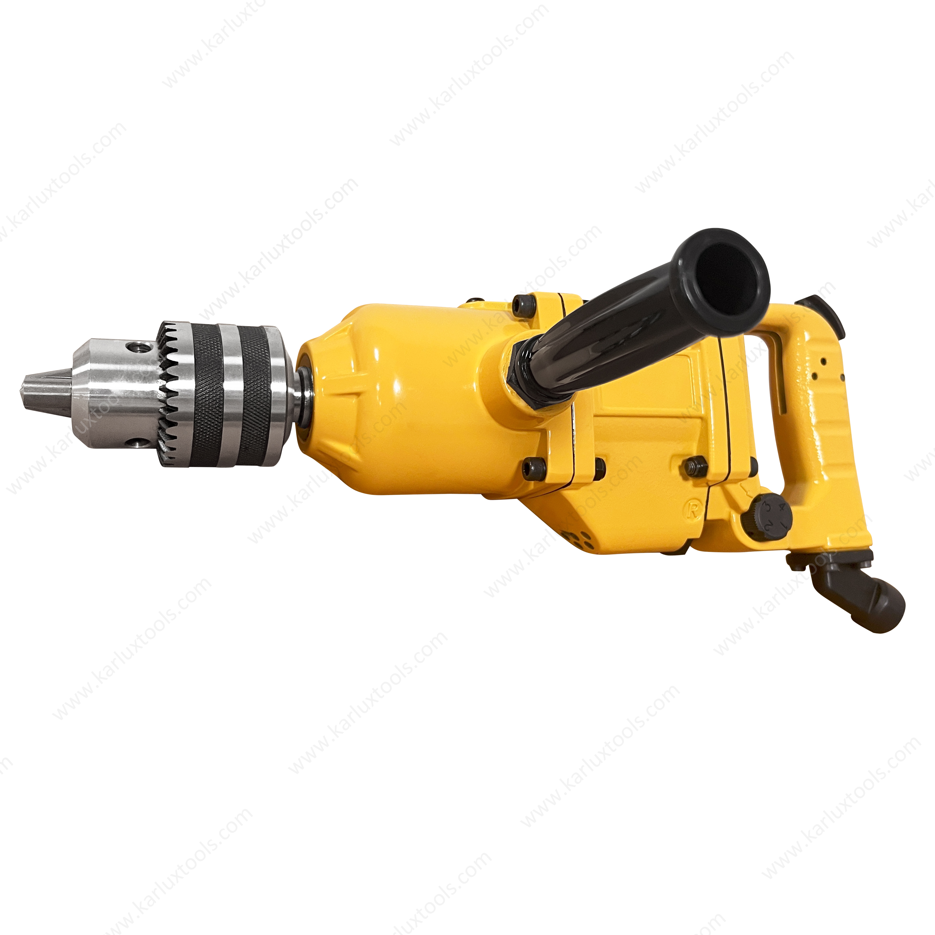 1000 Rpm Tapper Type Heavy Duty Pneumatic Drill Gun Straight Reversible Air Drill