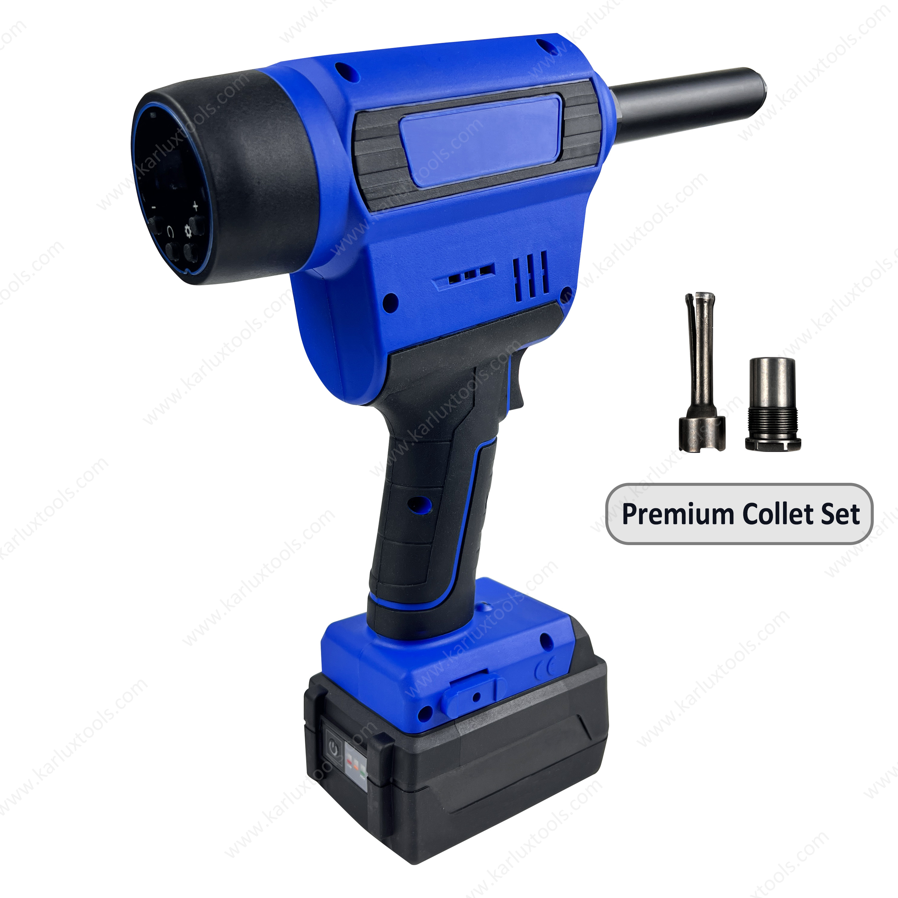 20V Brushless Rechargeable Battery Portable Huck Short-Tail Rivet Gun Cordless Bobtail Riveter for Automotive & Construction Use