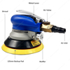 5Inch 10000RPM 5mm Orbit Non-Vacuum Pneumatic Sanding Polisher Air Random Orbital Sander for Automotive Wood Metal Finishing