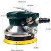 5Inch Non-Vacuum 5mm Orbit Industrial Pneumatic Random Orbital Palm Sander for Auto Body Wood Metal Surface Grinding & Finishing