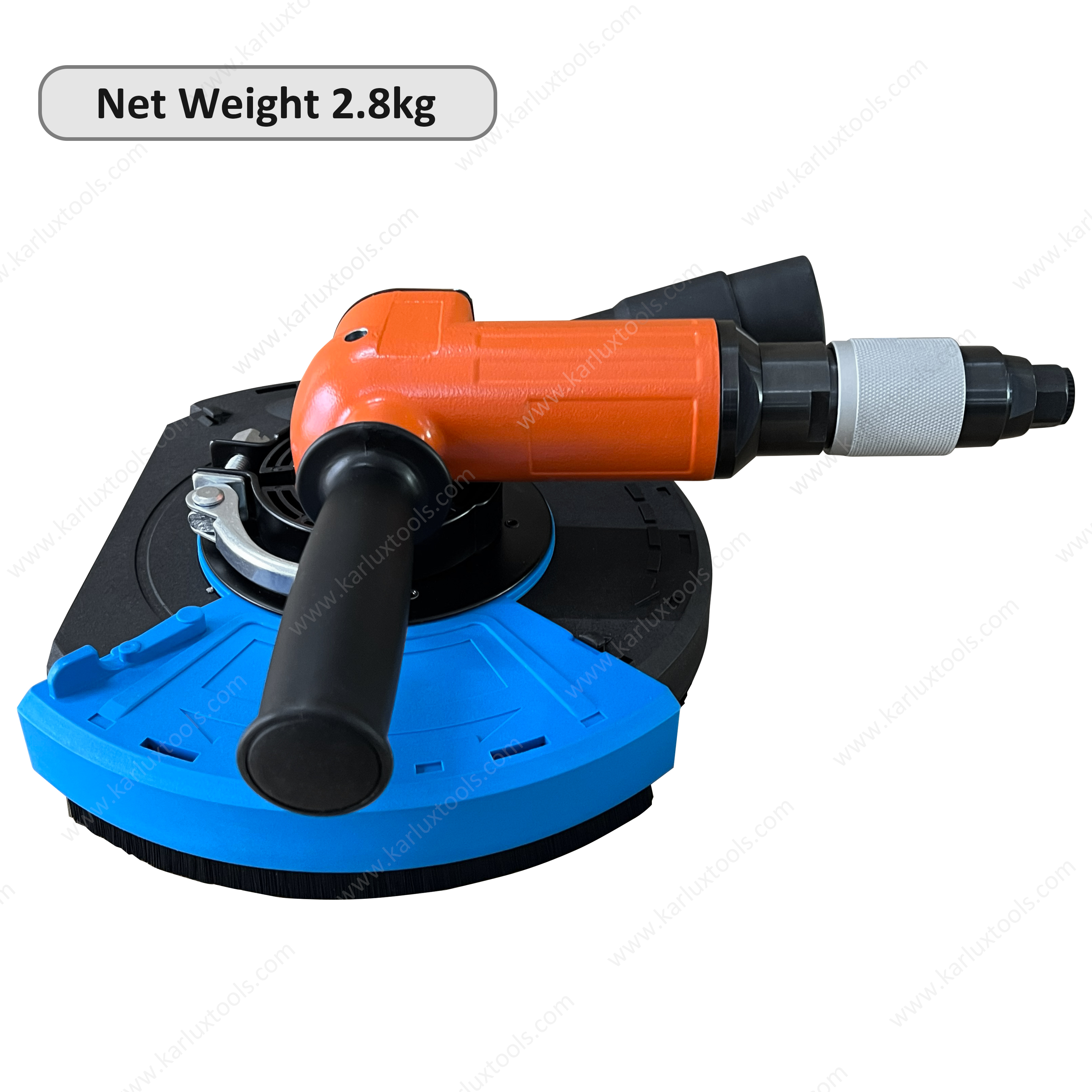 13,500RPM 7inch Central Vacuum Surface Grinding Tool Dust Cover Dust Shroud Household Right Angle Pneumatic Disc Grinder Air Angle Grinder