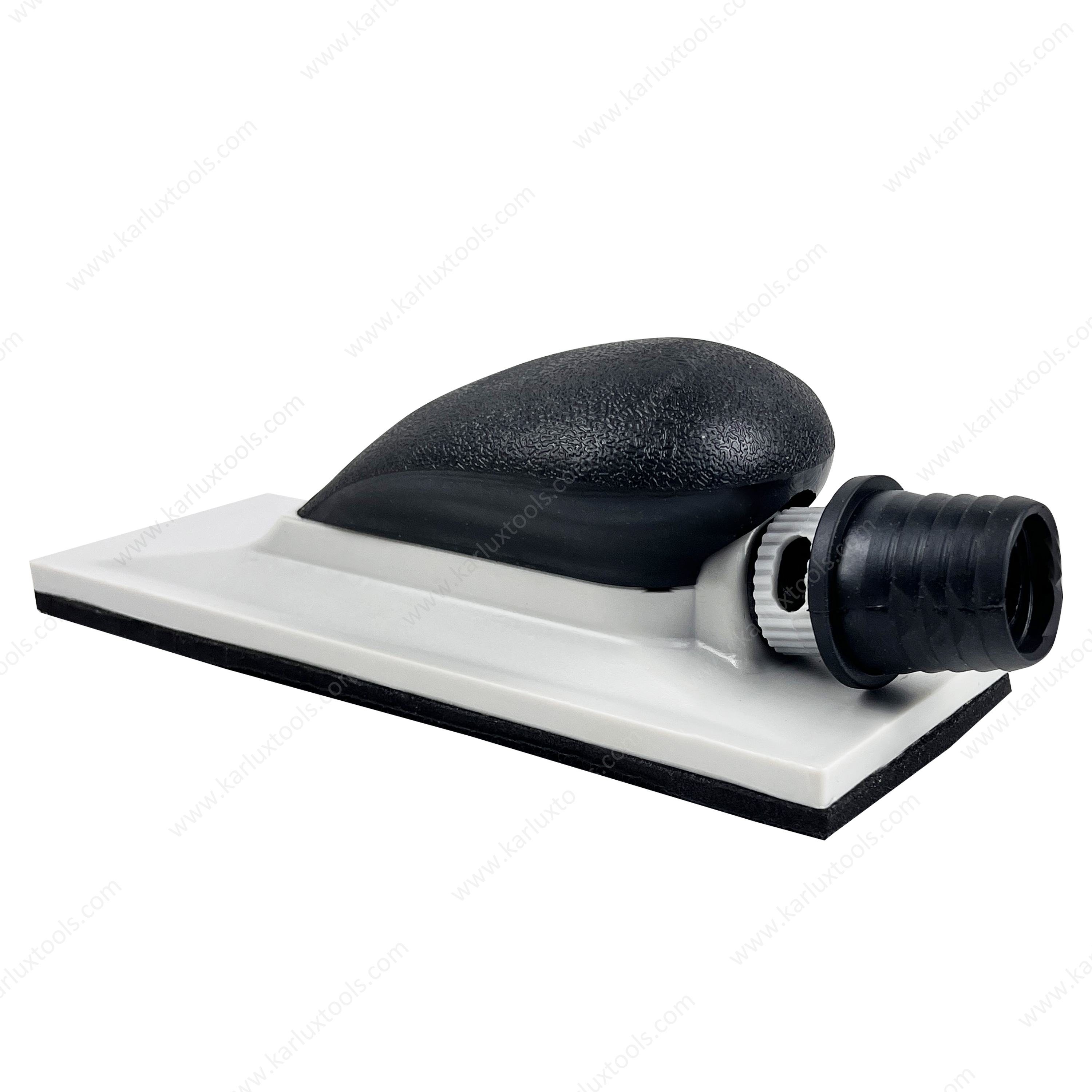 70x200mm Hand Sanding Block with Vacuum Hook & Loop Backing ABS Body Dust-Free Sanding Tool for Automotive Paint Prep