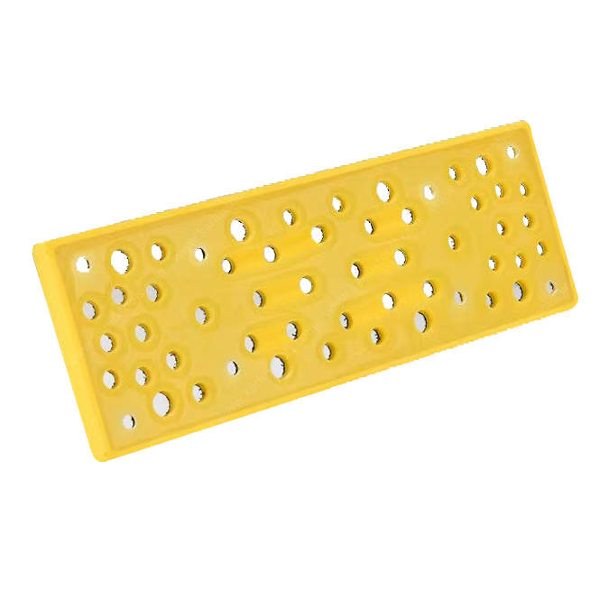 70x198mm Hook and Loop Sander Backing Pad Electric Sanding Machine Rectangular Backup Pad Multiple Hole 56 Holes for Electric Square Sander Accessory