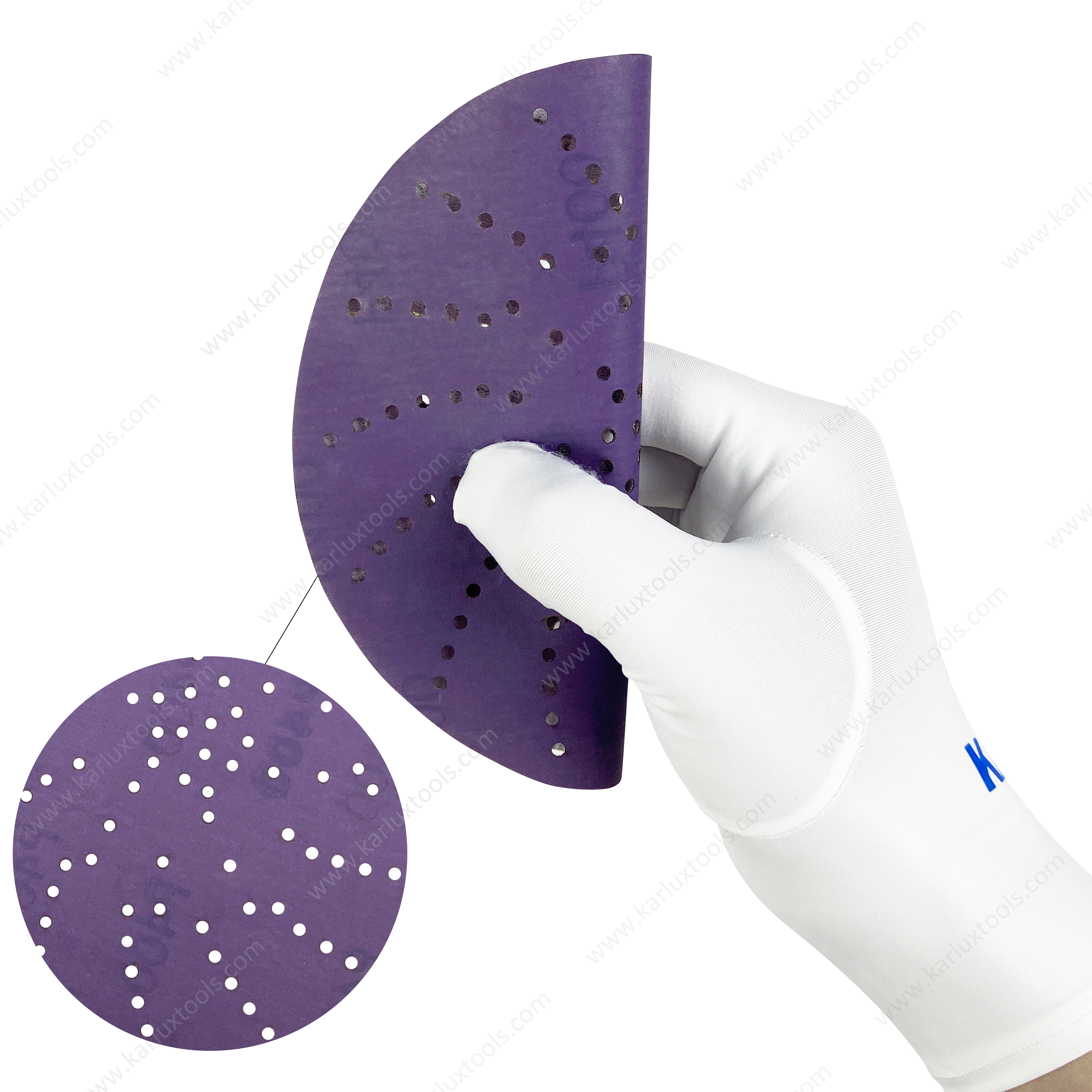 150mm Hurricane Purple Sanding Paper Sandpaper Disc