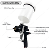 600ml HVLP LVMP 1.2,1.3,1.4mm Aluminium-Alloy Gun Body Industrial Grade Automotive Pneumatic Paint Sprayer Air Spray Gun