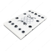 80x130mm 12+4 Holes Short-Hook Velcro Backing Pad Back up Pad Sanding Plate Rectangle Sanding Pad Assembly by Screws