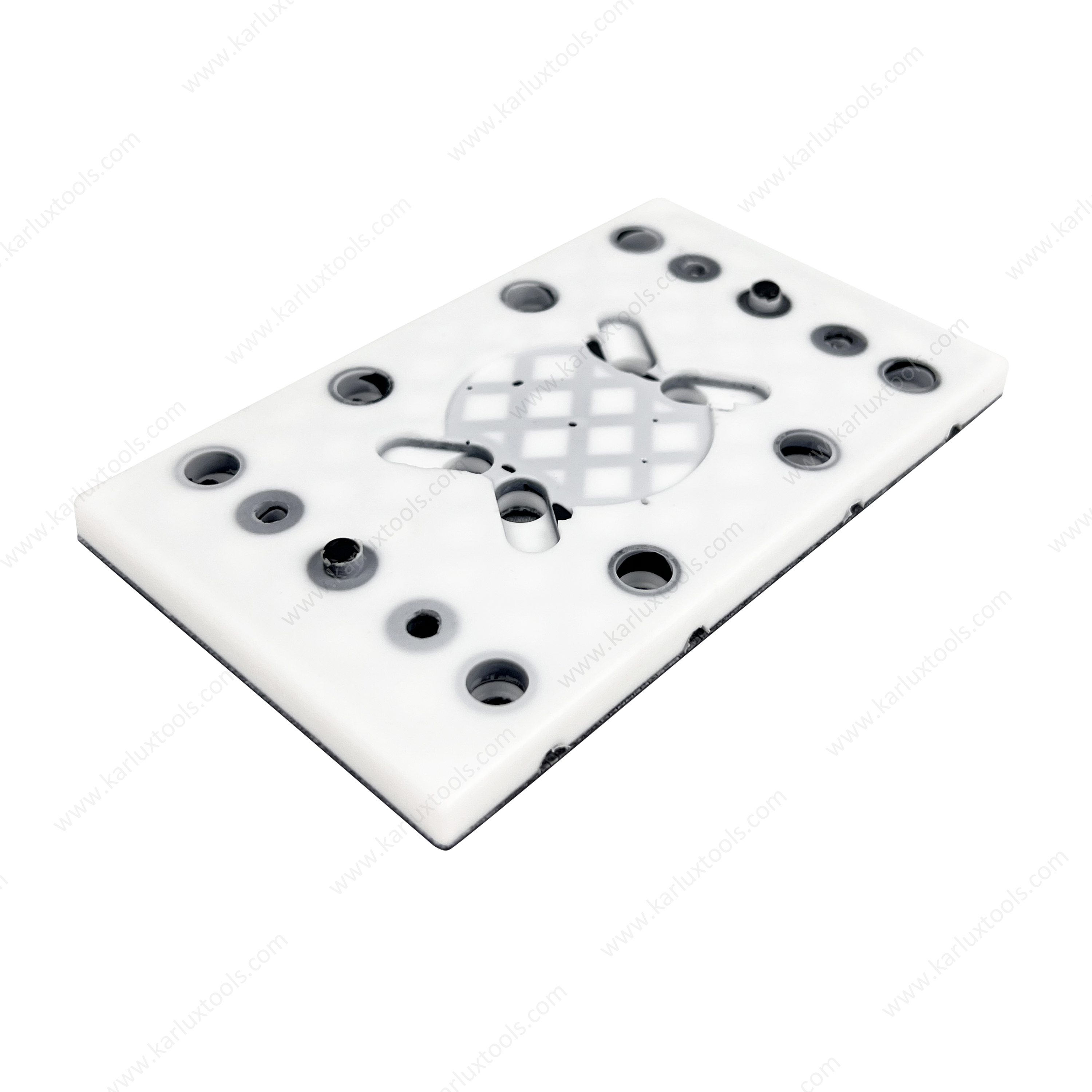 80x130mm 12+4 Holes Short-Hook Velcro Backing Pad Back up Pad Sanding Plate Rectangle Sanding Pad Assembly by Screws