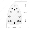 100x150mm 7+4 Holes Short-Hook Velcro Backing Pad Back up Pad Sanding Plate Triangle Sanding Pad Assembly by Screws