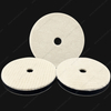6inch 150mm Single Sided Flat Grid or Stripe Surface Wool Pad Buffing Pad Japanese Wool Polishing Pad Dual Action RO GA Polisher