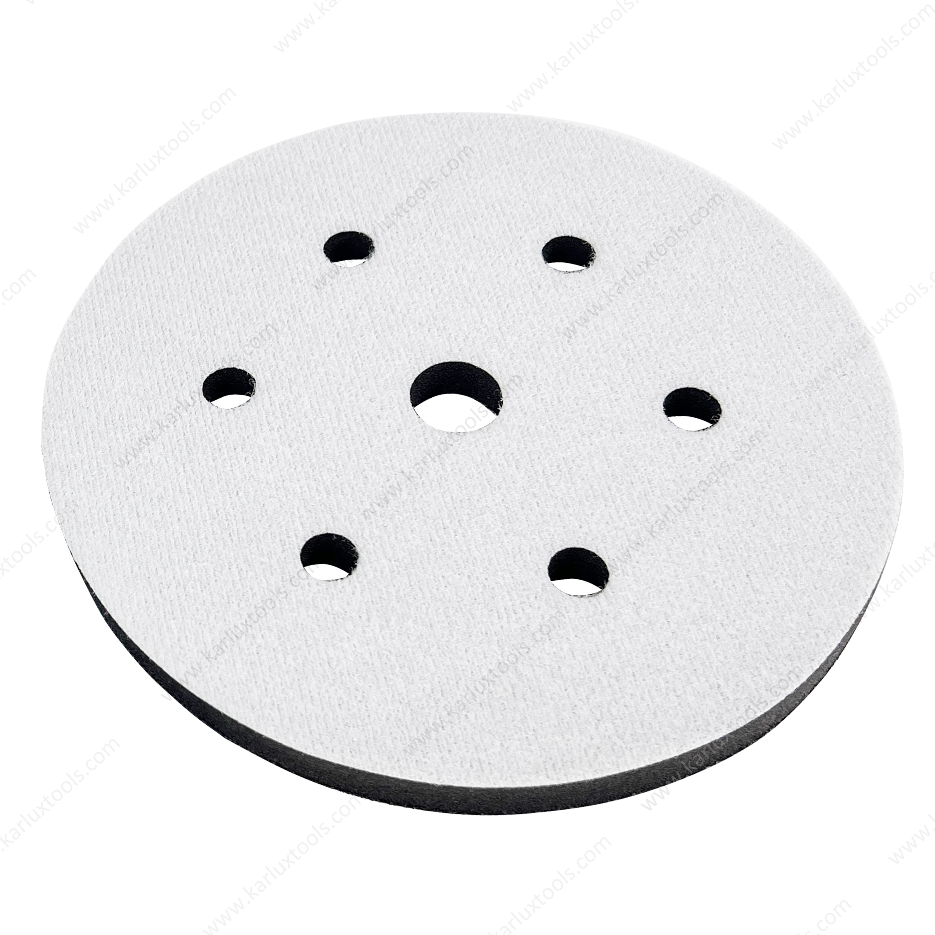 6inch 150mm 7 Holes Round Hook and Loop Sponge Cushion Soft Foam Sanding Interface Pad for Sanding Pad