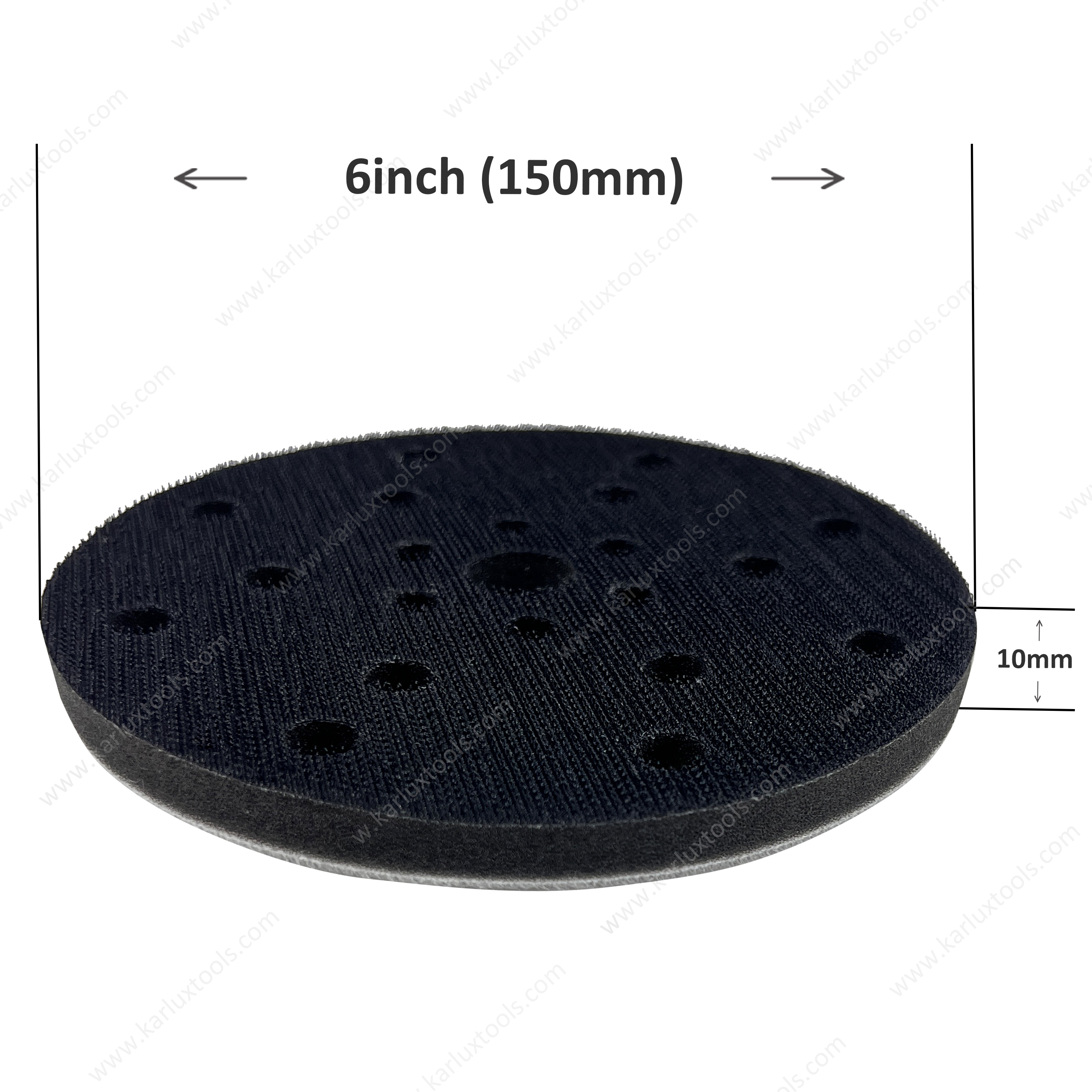 6inch 150mm 21Holes Round Hook and Loop Sponge Cushion Buffer Backing Pad Foam Soft Sanding Interface Pad