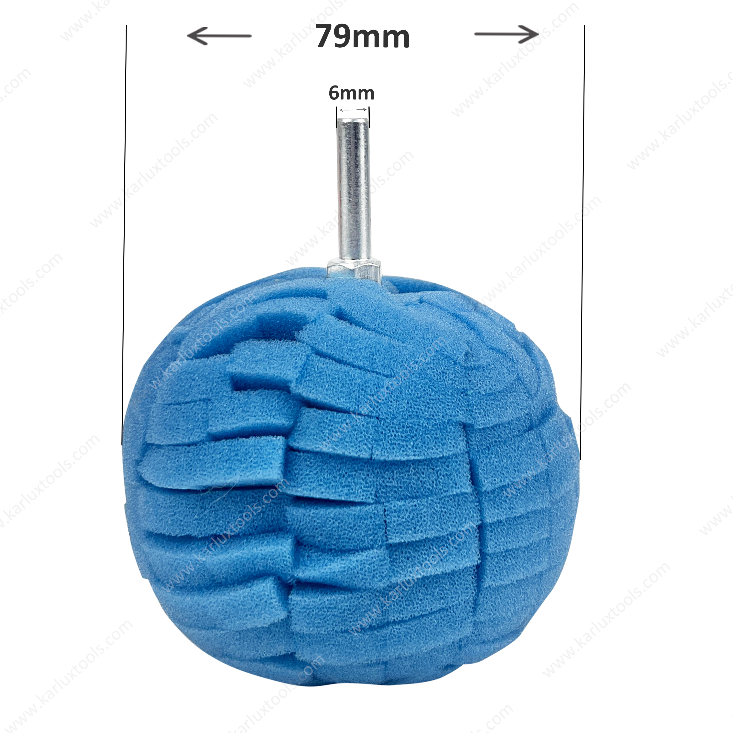 3 Inch 80mm Buffing Polishing Ball Finishing Pad Buffer for Car Metal Stainless Steel Jewelry Plastic Glass Ceramics Polishing