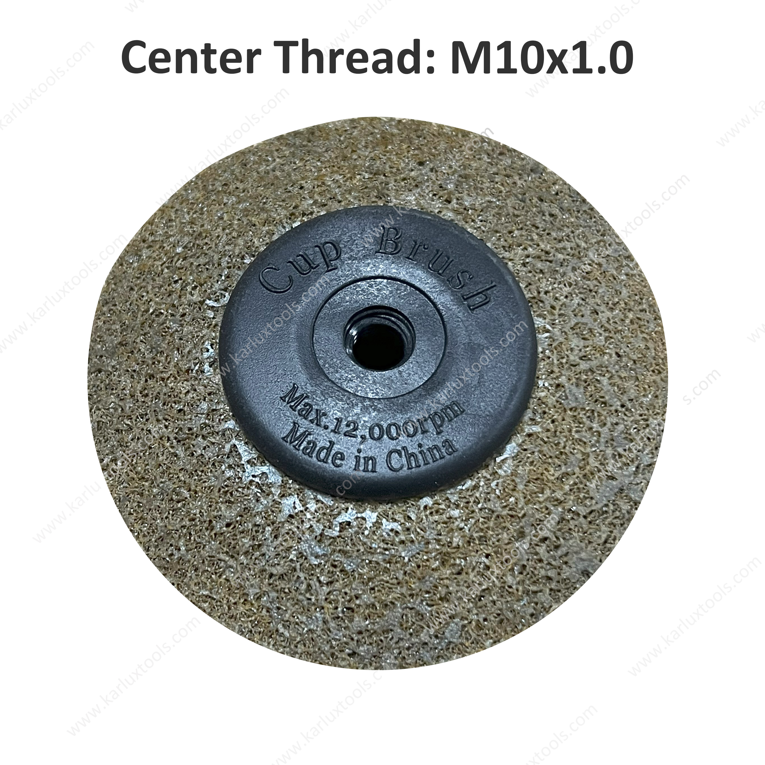 94mm Brown Coarse Nylon Fiber Polishing Wheel Grinder Sanding Disc Scouring Pad Buffing Sanding Wheel for Angle Grinder