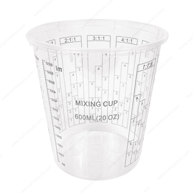 20 oz 600ml Paint Measuring Cups PP Disposable Graduated Paint Mixing Cups