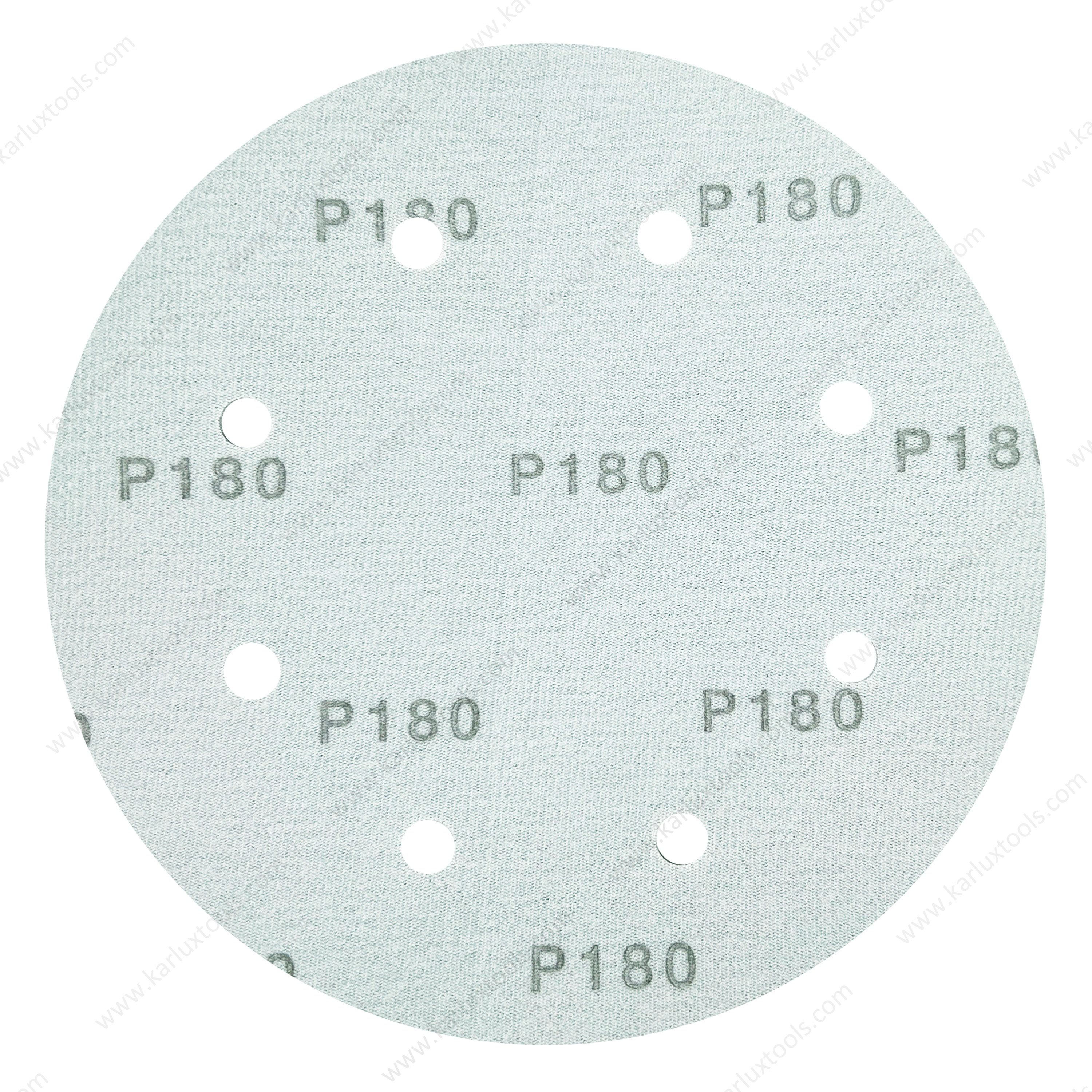 8inch 8 Holes Grit P40-3000 Green Film Sanding Disks Paper Sandpaper Disc